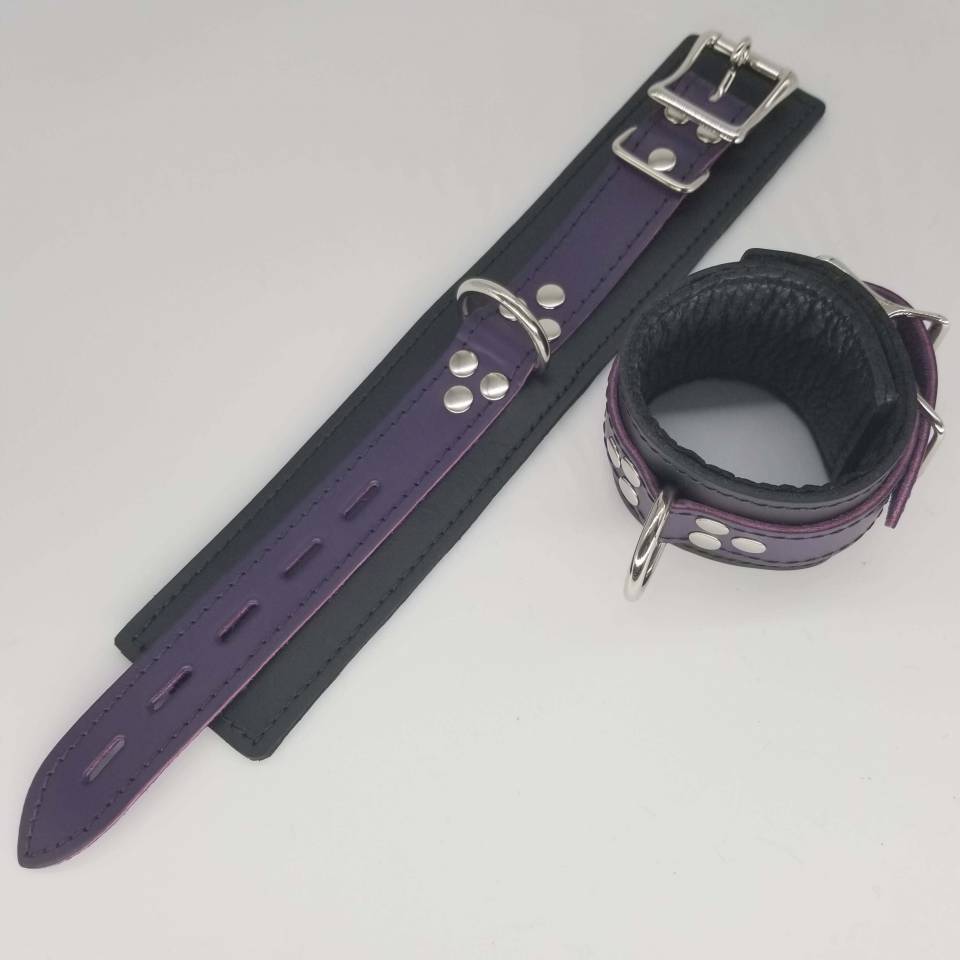 2-Tone Leather Wrist + Ankle Restraints